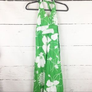 Anthropologie Odille Halter Floral Maxi Dress